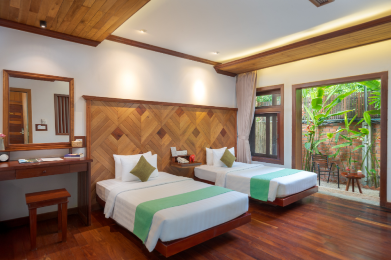Superior twin Khmer style room