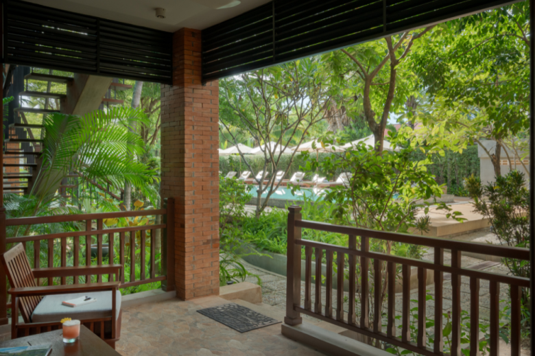 Superior twin Khmer style room